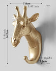 Helvano | Tier-Wandhaken aus Resin für Deko & Ordnung