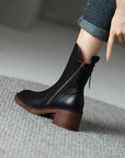 Helvano | Damen Stiefeletten mit Blockabsatz