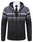 Helvano | Strickjacke mit Ethno-Muster für Herren