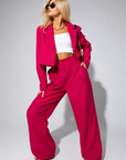 Helvano | Cropped-Jacke & Tapered-Hose Set für Damen