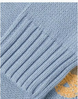 Helvano | Damen Strickpullover mit Bärenmotiv in Blau