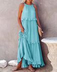 Helvano | Maxikleid mit Volants für Damen
