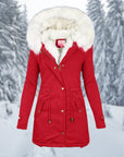 Helvano | Warme Winterjacke für Damen, Mittellang