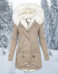 Helvano | Warme Winterjacke für Damen, Mittellang