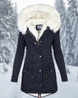Helvano | Warme Winterjacke für Damen, Mittellang