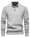 Helvano | Herren-Strickpullover mit Knopfdetail