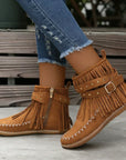 Helvano | Stiefeletten mit Fransen und Nieten für Damen