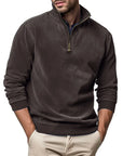 Helvano | Half-Zip Strickpullover für Herren
