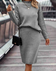 Helvano | Zweiteiliges Strick-Set für Damen – Pullover & Rock