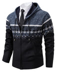 Helvano | Strickjacke mit Ethno-Muster für Herren