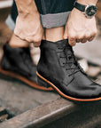 Helvano | Retro Herren-Stiefel mit runder Kappe
