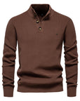 Helvano | Herren-Strickpullover mit Knopfdetail