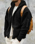 Helvano | Herren Fleecejacke mit Kapuze