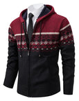 Helvano | Strickjacke mit Ethno-Muster für Herren