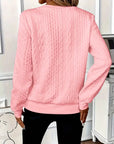 Helvano | Strukturierte Zip-Sweatjacke für Damen