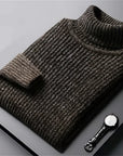 Helvano | Rollkragenpullover aus Rippstrick für Herren