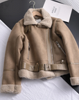 Helvano | Sherpa-Fleece-Bomberjacke für Damen