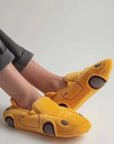 Helvano | Damen Hausschuhe mit Auto-Design & rutschfester Sohle