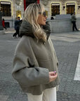 Helvano | Lockere Damenjacke mit Kapuze