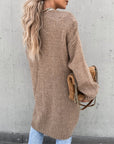 Helvano | Lange Strickjacke für Damen