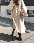 Helvano | Lange Damenjacke in Beige