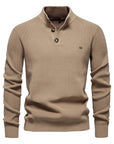 Helvano | Herren-Strickpullover mit Knopfdetail