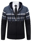 Helvano | Strickjacke mit Ethno-Muster für Herren