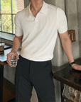 Soviska | Koszulka polo prążkowana slim fit
