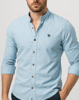 Helvano | Slim-Fit Herrenhemd mit langen Ärmeln