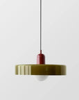 Helvano | Bauhaus Pendelleuchte aus farbigem Glas