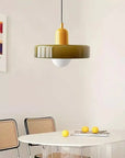Helvano | Bauhaus Pendelleuchte aus farbigem Glas