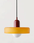 Helvano | Bauhaus Pendelleuchte aus farbigem Glas