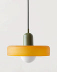 Helvano | Bauhaus Pendelleuchte aus farbigem Glas