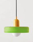 Helvano | Bauhaus Pendelleuchte aus farbigem Glas