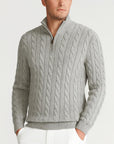 Helvano | Herren Troyer-Pullover mit Reissverschluss