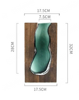 Helvano | Dekovase aus Holz und Glas