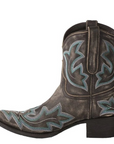 Helvano | Bestickte Cowboy-Stiefeletten aus Leder für Damen