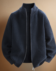 Helvano | Herren Rippstrickpullover mit Zip