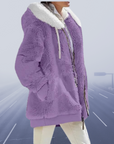 Helvano | Lässige Fleece-Kapuzenjacke für Damen