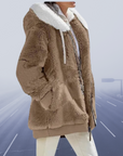 Helvano | Lässige Fleece-Kapuzenjacke für Damen