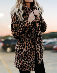 Helvano | Plüschjacke mit Leopardenmuster für Damen