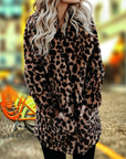 Helvano | Plüschjacke mit Leopardenmuster für Damen