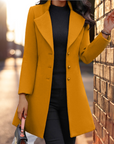 Helvano | Eleganter langer Mantel für Damen