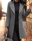 Helvano | Eleganter langer Mantel für Damen