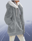 Helvano | Lässige Fleece-Kapuzenjacke für Damen