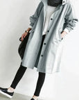 Helvano | Trenchcoat mit Kapuze für Damen