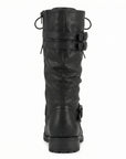 Helvano | Retro-Schnürstiefel mit Schnalle für Damen