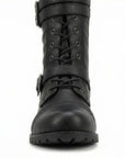 Helvano | Retro-Schnürstiefel mit Schnalle für Damen