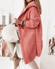 Helvano | Lange Strickjacke mit Kapuze für Damen