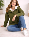 Helvano | Lange Winterjacke mit Kapuze und Futter für Damen